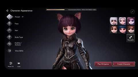 bless mobile - character creation