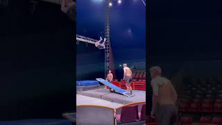 Daring Acrobatics on the Teeterboard