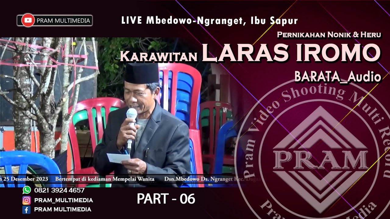 Karawitan LARAS IROMO(Part 06)LIVE Mbedowo-Ngranget, Ibu Sapur || Pernikahan Nonik & Heru || BARATA
