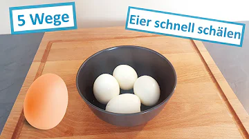Warum lassen sich alte Eier besser schälen?