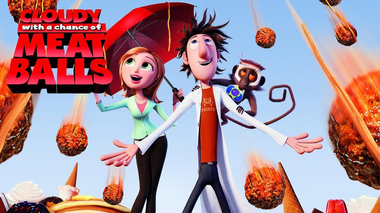 In Cloudy With a Chance of Meatballs, play as Flint, hero-inventor of the.....