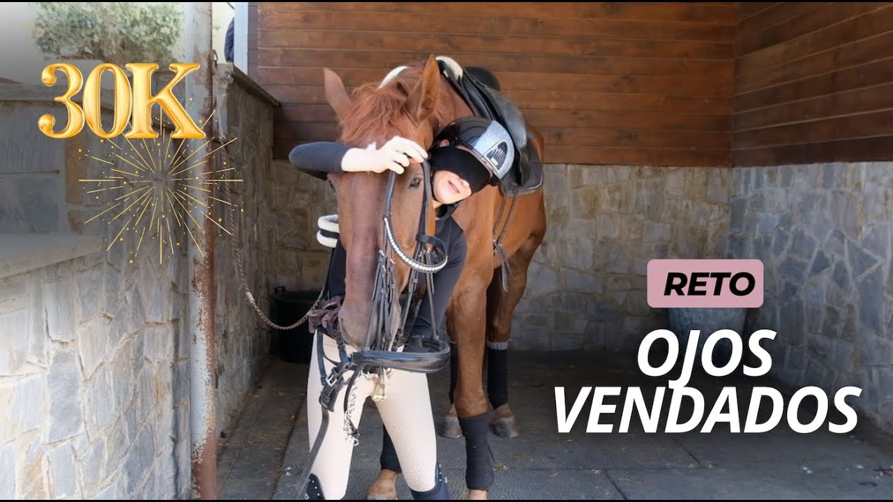 Preparo  mi caballo con los ojos vendados  🤯 | Reto 30.000 suscriptores