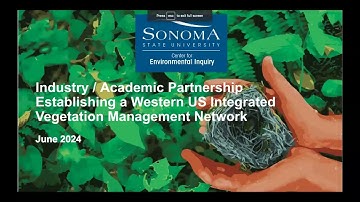 Establishing a Western US Integrated Vegetation Management Network... TREE Fund Webinar