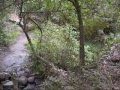 Temescal Canyon in Pacific Palisades, California, Skull Rock with rattlesnake on trail