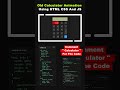 Aesthetic Calculator Using HTML &amp; CSS 🤯 | No JavaScript Calculator UI