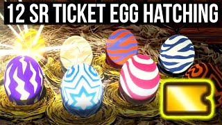 12 SR TICKET EGG HATCHING Opening 12 SUPER Rare Eggs In Monster Hunter Stories 2