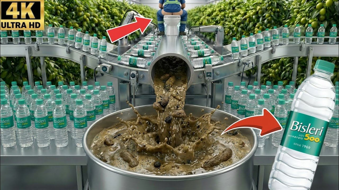 Inside a factory that processes toilet waste into mineral water (full process)