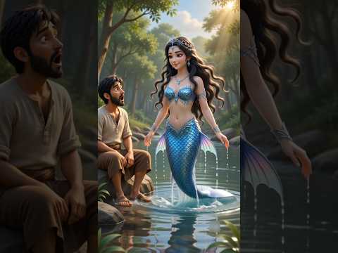 Garib Lakadhare Ki Imandari Aur Sundar Jalpari! 🧜‍♀️🪓Cute Hindi Cartoon short video #shorts #cartoon
