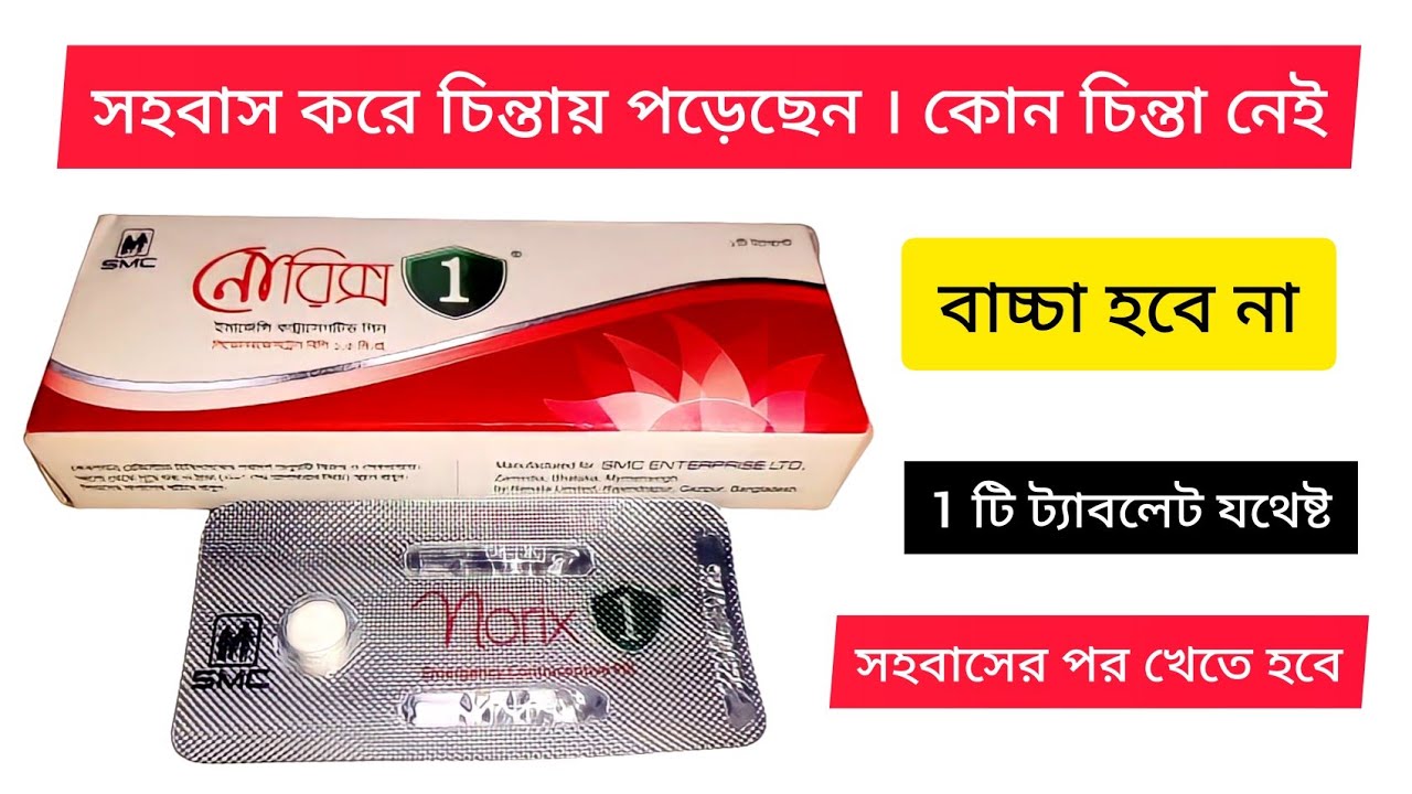 No Risk Pill নোরিক্স ইমারজেন্সি পিল খাওয়ার নিয়ম ।। নোরিক্স এর কাজ কি ।। no risk ...