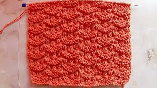Ажурный узор ракушками Вязание спицами Видеоурок 144 Ажурный узор ракушками Вязание спицами Видеоурок 144