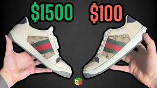 $1500 vs $100 Gucci Screener | Real vs Fake by SNIDE 9,769 views 6 months ago 7 minutes, 29 seconds