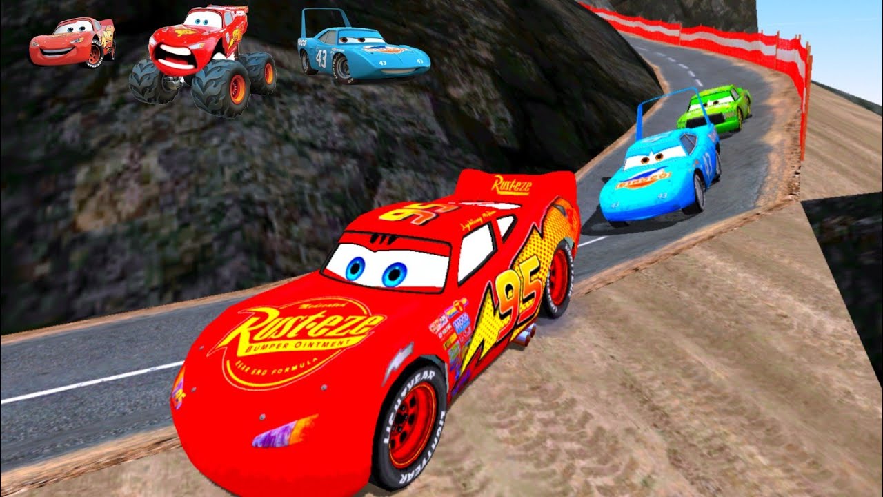 Большой и Маленький Маккуин против Короля Диноко против Ramp Challenge JUMP - Смешные моменты