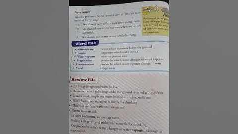 Class -2 Science Explanation of chapter -9  Water part-4