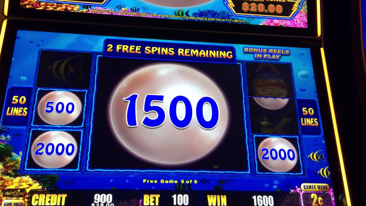 Lightning Link slot machine free spins bonus - YouTube