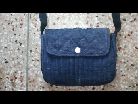 Jeans bag ll how to convert jeans into handmade bag ll sling bag from ...