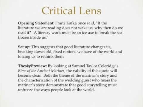 critical lense essay