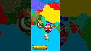 😱🔥 Countries In A Nutshell | Uk Vs Pakistan India | Part 1 #countryballs #countries #shortsvideo