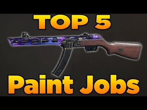 top 5 paint jobs in call of duty ww2 ep 1 new weapon camos youtube custom duty jobs