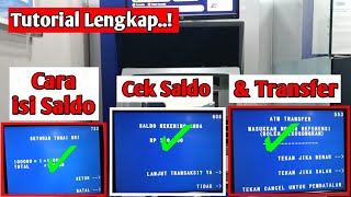 Cara Setor Tunai Cek Saldo & Transfer Di Atm Bri