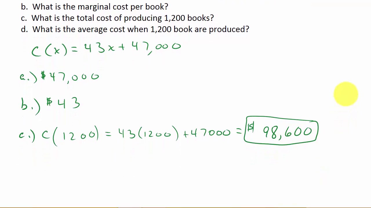 Teach Besides Me Finding Marginal Revenue Calculus