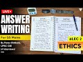 Ethics Live Answer Writing for UPSC Mains | GS Paper 4: Answer Writing | LEC 2 | UPSC Blueprint