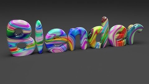 How to make Candy text in blender (tutorial)