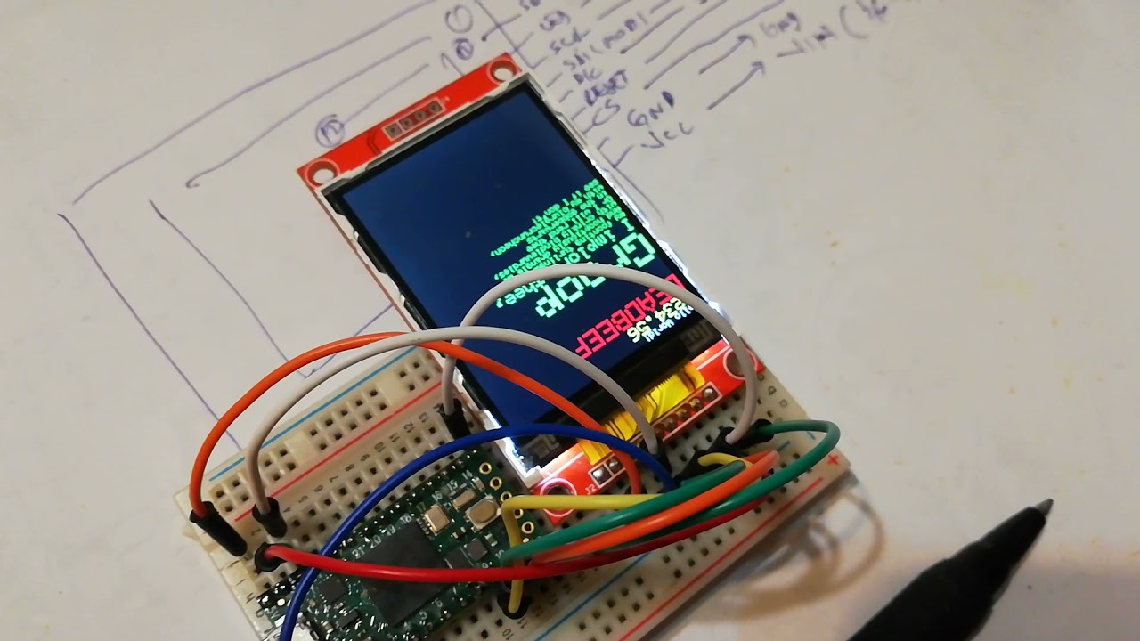 Teensy 4.0 with ILI9341 graphic display - youtube