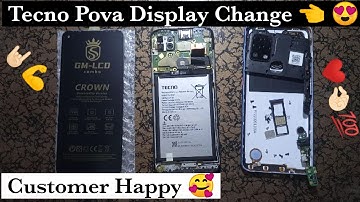 Tecno Pova Display Replacement ||Tecno Ld7 magic blue || How to Replac Tecno Pova  Lcd