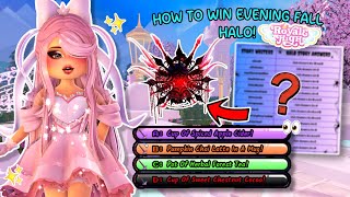 How To Win Evening Fall Halo 2025 In Royale High! +  *ALL* 20 Answers! | Roblox