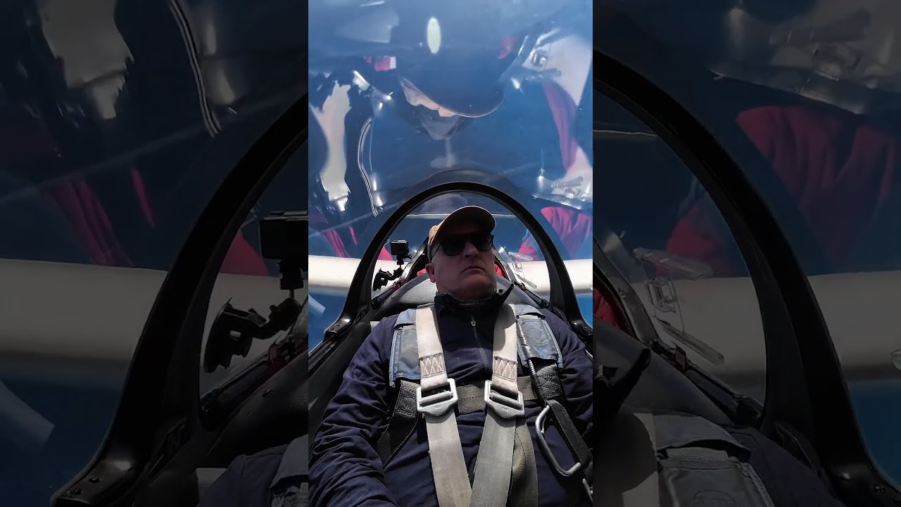 Aerobatic Glider Flight over Cambridge Gliding Centre