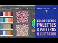 NEW in Illustrator - Recoloring Patterns with Color Trend Palettes!