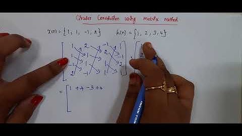 circular convolution using matrix method