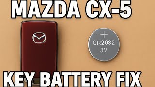 How to Replace Mazda CX-5 Key Fob Battery (2020–2025 Models)