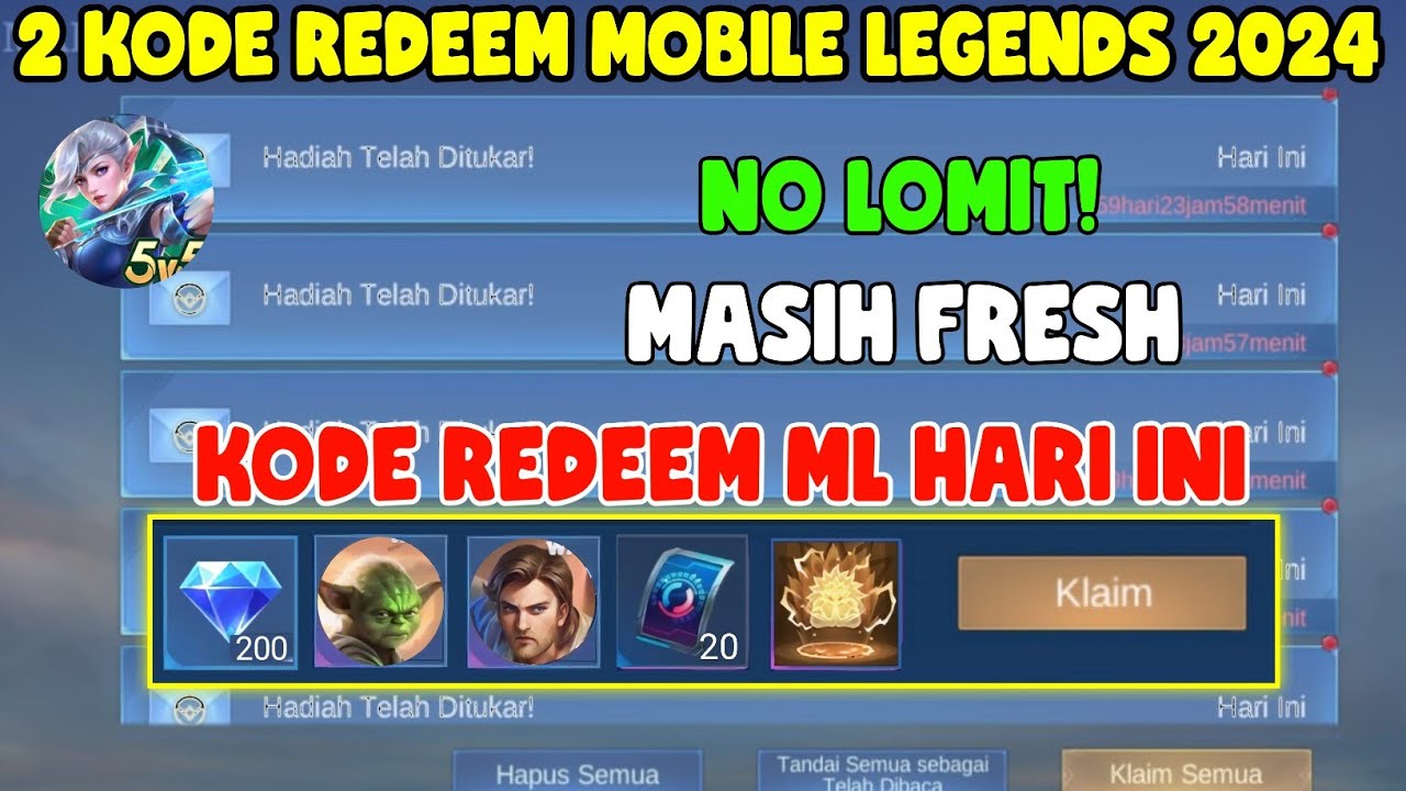 REDEEM CODE! KODE REDEEM ML TERBARU KODE REDEEM MOBILE LEGENDS KODE ...