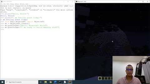 Learn Python with Minecraft - Part 2: Syntax and Variables - Lesson 2: Hello, World!