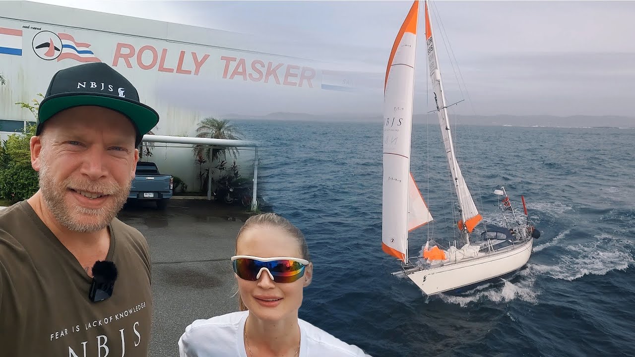 We picked up my new sails in Thailand!