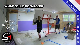 Garage Reno Pt.9 - Two Millennials try to Drywall a Garage