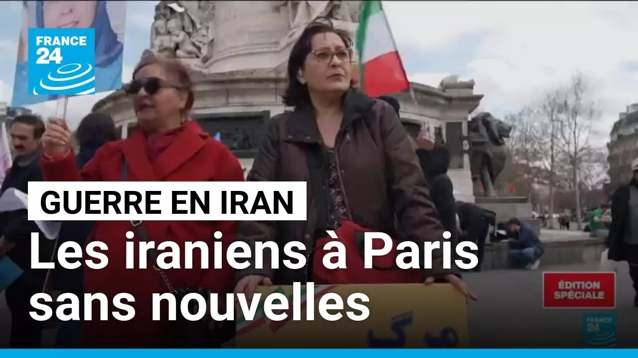 La communauté iranienne à Paris dans l'impossibilité de contacter leurs proches • FRANCE 24
