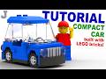 LEGO Brick Tutorial On How To Make A Compact Blue Car #letsbuildit