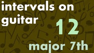 Train Your Ear Intervals on Guitar 1215 Major 7th
