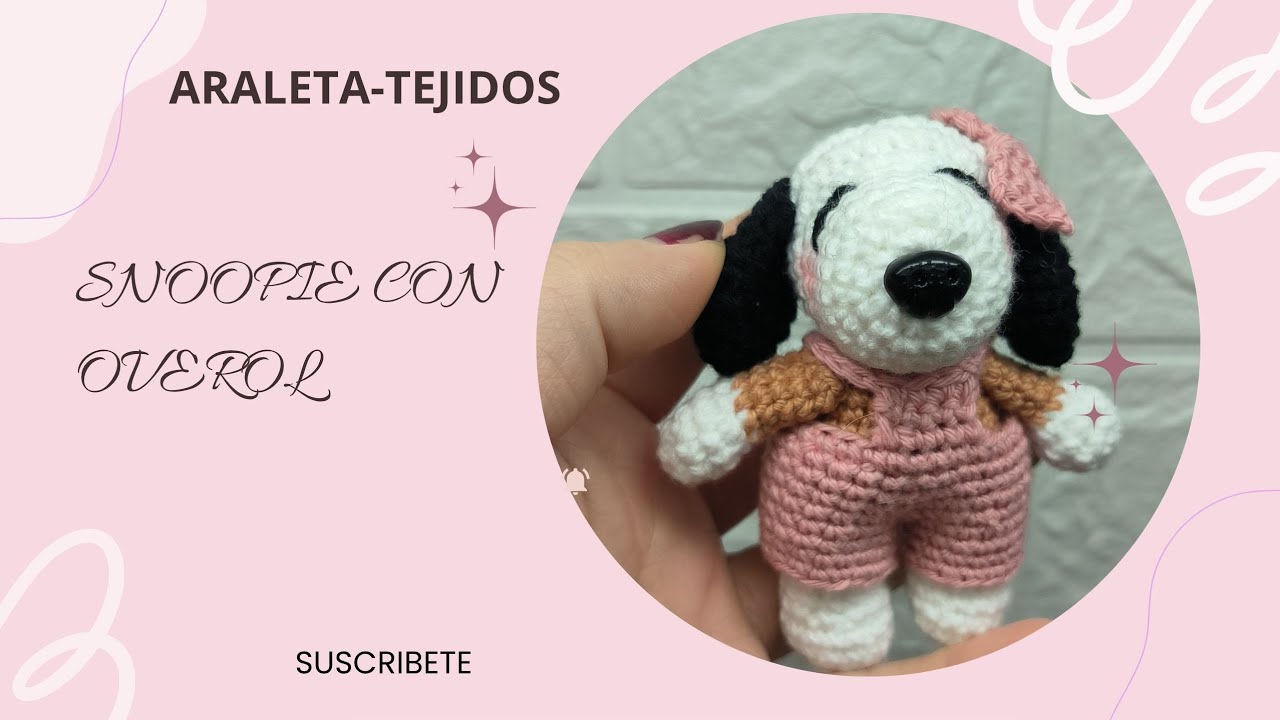 SNOOPIE llavero tejido muy fácil primera parte