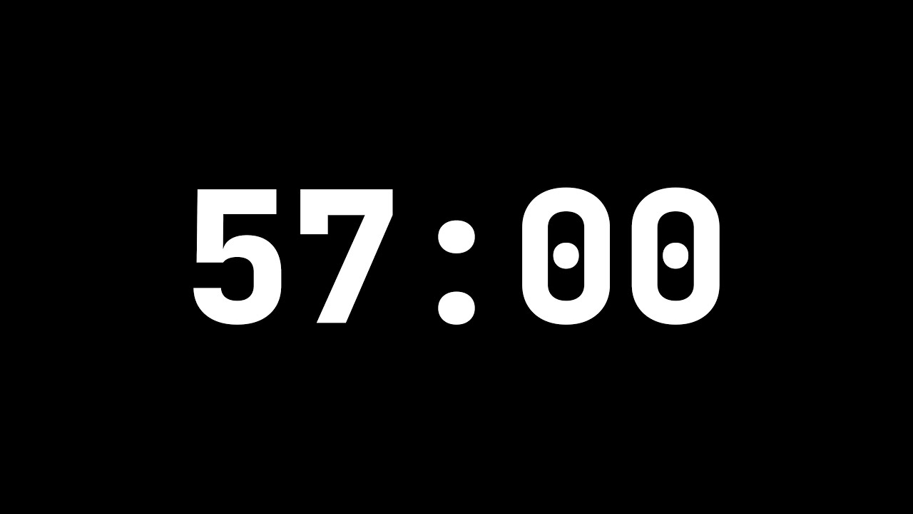 57 minute Timer - 8K Ultra HD - YouTube