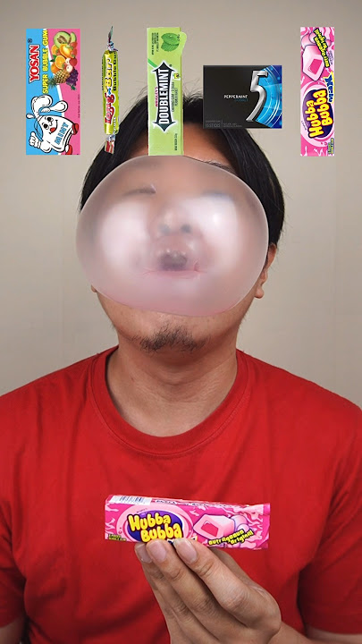 EATING VARIOUS BUBBLE GUM #asmr #mukbang #shorts
