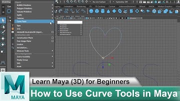How to Use Curve Tools in Autodesk Maya 2018 | Learn Maya 3D Animation for Beginners Tutorials #36