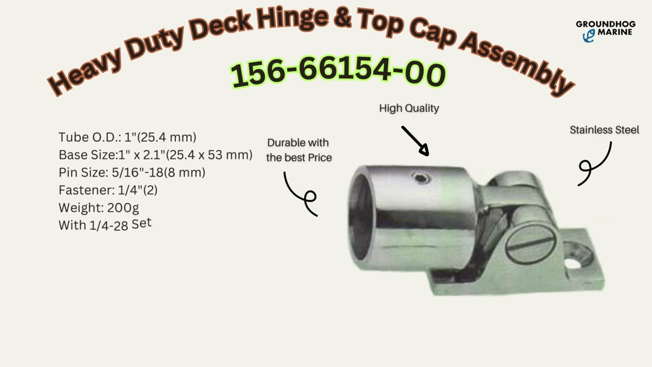 ✔ Heavy Duty Deck Hinge & Top Cap Assembly