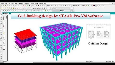 G+3 Building design by STAAD Pro V8i Software