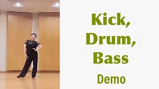 🎵 Kick, Drum, Bass Line Dance (High Improver) Demo ✨choreo by Kim Kyungjo