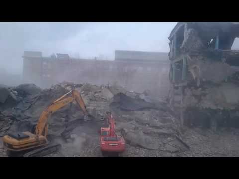 Снос старого здания на дружинников 7 Б