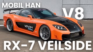 THIS CAR LOOKS LIKE THE ONE HAN DRIVES IN FAST & FURIOUS, BUT WHY IS THE ENGINE... | Mazda RX-7 V...