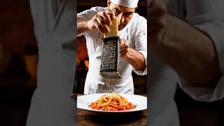 "Chef’s Stunning Pasta: Parmesan Falls Like Snow! 🍝❄️"